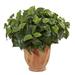 Nearly Natural 17in. Pothos Artificial Plant in Terracotta Planter