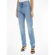Straight-Jeans CALVIN KLEIN JEANS "AUTHENTIC SLIM STRAIGHT" Gr. 29, Länge 32, blau (mid_blue32) Damen Jeans Gerade