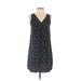 Gap Casual Dress - Shift V Neck Sleeveless: Black Dresses - Women's Size X-Small