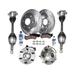 2008-2014 Cadillac Escalade Front Brake Pad Rotor Axle Wheel Hub Kit - Detroit Axle