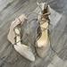 Jessica Simpson Shoes | Jessica Simpson Jacee Lace-Up Wedge 8.5 M 38.5 Leather Upper | Color: Tan | Size: 8.5