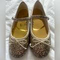 J. Crew Shoes | Euc Jcrew Girls Glitter Mary Jane’s | Color: Gold | Size: 4g