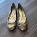 Coach Shoes | Coach Sequin Ballet Flats | Color: Gold/Tan | Size: 7