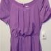 Jessica Simpson Dresses | Dress Knee Lenght Jessica Simpson Tie Front Dress Women’s Size 8 | Color: Purple | Size: 8