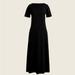 J. Crew Dresses | J. Crew Black Midi T-Shirt Dress M | Color: Black | Size: M