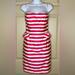 Lilly Pulitzer Dresses | Lily Pulitzer Striped Peplum Dress Size 2 | Color: Pink/White | Size: 2