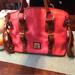 Dooney & Bourke Bags | Dooney & Bourke Rosey Pink Leather Satchel | Color: Brown/Pink | Size: 12”W X 10”H (6” Handle)
