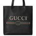 Gucci Bags | Gucci Logo Print Leather Tote Bag In Black Unisex | Color: Black/Red | Size: Os