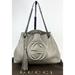 Gucci Bags | Gucci Soho Metallic Pewter Pebbled Calfskin Leather Chain Strap Shoulder Bag | Color: Gray | Size: Medium