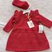 Jessica Simpson Matching Sets | Jessica Simpson 2 Piece Sweater Set | Color: Red | Size: 3-6mb