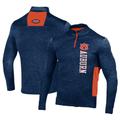 Men's Under Armour Navy Auburn Tigers Gameday Twist Quarter-Zip Top