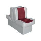 Wise Deluxe Lounge Seat w/ 10'' Base Wise Gray/Wise Red Large 8WD707P-1-661