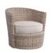 Braxton Culler Paradise Bay Swivel Patio Chair w/ Cushions Wicker/Rattan in Brown | 28 H x 31 W x 32 D in | Wayfair 486-005/6373-84
