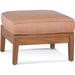 Braxton Culler Messina Outdoor Teak Ottoman w/ Cushion Wood in Brown | 18 H x 25 W x 25 D in | Wayfair 489-109/6307-85