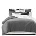 Colcha Linens Lucas Standard Cotton 3 Piece Duvet Cover Set Cotton in Black/Gray | King Duvet Cover + 2 Shams + 2 Throw Pillows | Wayfair