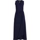 Sleeveless Jersey Wrapover Maxi Dress, Women, size: 28-30, plus, Blue, Cotton Modal, by Lands' End