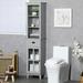 Wildon Home® Belua Freestanding Linen Cabinet Manufactured Wood in Gray | 67 H x 15 W x 11.75 D in | Wayfair 92B02C9489D6408B98A3FCEEFE35AE83