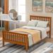 Wood Platform Bed Twin Bed with Headboard and Footboard