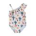 Kids Girls Summer Western Swimsuit Toddler Sleeveless One Shoulder Ruffle Bathing Suit