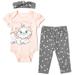 Disney The Aristocats Marie Infant Baby Girls Bodysuit Pants and Headband 3 Piece Outfit Set Newborn to Infant