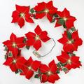 6.5 Ft Valentine s Day String Light Valentine s Day Decor Red Flower Fruit String Lights LED Rose String Lights for Valentine s Day Wedding Girl Heart Room Garden Light Decoration Lights 2 Pcs