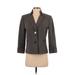 Tahari by ASL Blazer Jacket: Short Gray Print Jackets & Outerwear - Women's Size 4