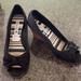 American Eagle Outfitters Shoes | American Eagle Wedge Shoes Size 8.5 Wide | Color: Black | Size: 8.5w