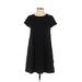 Gap Casual Dress - A-Line Crew Neck Short sleeves: Black Print Dresses - Women's Size Small