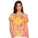 Lilly Pulitzer Tops | Lilly Pulitzer Tamiami Off The Shoulder Top Size Xxs Sun Splashed | Color: Orange/Pink | Size: Xxs