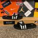 Adidas Shoes | Adidas-Juniors Black ‘Adissage Sport Sandal’ Velcro Strap Slide Shoes | Color: Black/White | Size: 6