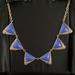 J. Crew Jewelry | J.Crew Blue And Gold Statement Necklace | Color: Blue/Gold | Size: Os
