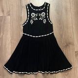 Free People Dresses | Free People Embroidered Black And White Dress | Color: Black/White | Size: 4