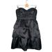 J. Crew Dresses | J. Crew | Black Silk Soiree Strapless Tiered Cocktail Dress Size 10 | Color: Black | Size: 10