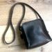 Coach Bags | Coach Vintage Black Leather Small Zip Crossbody | Color: Black/Silver | Size: Os