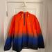 Polo By Ralph Lauren Jackets & Coats | Men’s Polo Ralph Lauren Logo Ombr Pullover Jacket - Size Large 1/4 Zip | Color: Blue/Orange | Size: L