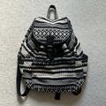 American Eagle Outfitters Bags | American Eagle Rucksack Backpack | Color: Black/Cream | Size: Os
