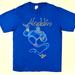 Disney Shirts | Hpdisney Aladdin Genie Men’s Tee Shirt L | Color: Blue | Size: L