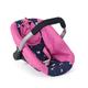 Bayer Chic 2000 - Puppen-Autositz für Baby-Puppen, Puppentrage, Puppenzubehör, Butterfly, Navy-pink, 708-33