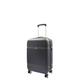 House Of Leather Four Wheel Suitcase Hard Shell Luggage Cabin Expandable Sizes Large Medium Deluxe Black (Cabin | 55x36x20cm/ 2.80KG, 35L)