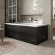 Modern Bathroom 1700 Front & 750 End Bath Panel Pack MFC Charcoal Grey Plinth