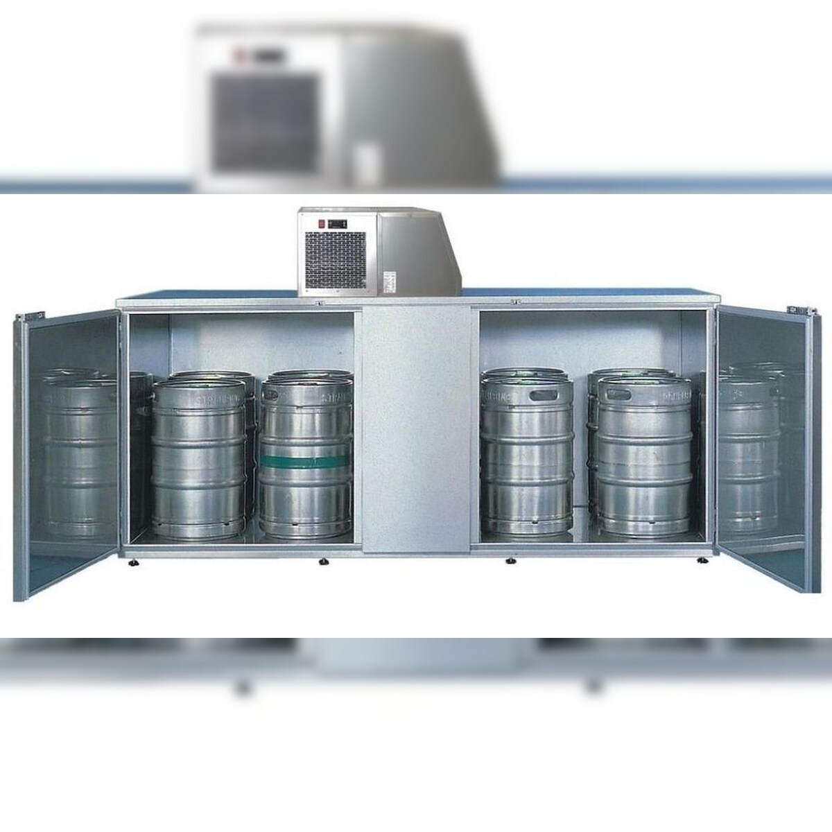 KBS Gastrotechnik KBS Faßkühler für 10 Fässer Ohne Maschinenaufsatz 2300x970 x1106 mm 2 türig Image