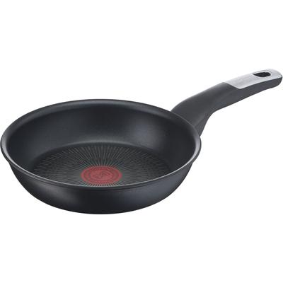 Bratpfanne TEFAL "Unlimited", schwarz, H:5cm Ø:20cm, Pfannen, kratzfest, Induktionspfanne, Temperaturanzeiger, Made In France Image