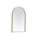 RE/FINE™ Sabine Arch Metal Wall Mirror Metal in White/Yellow | 36 H x 24 W x 1 D in | Wayfair 7E82C4CA57A542C088649D403AB3BE7F