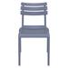 Wade Logan® Aragons Stacking Patio Dining Side Chair Plastic/Resin in Gray | 33 H x 19 W x 23.2 D in | Wayfair 5EFFC456B34F42DD8BA03D38CD68222A