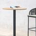 Hokku Designs Capitolino Stainless Steel Bistro Outdoor Table Metal in Black/Brown | 40.94 H x 27.56 W x 27.56 D in | Wayfair