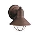 Kichler Lighting 1-Light Outdoor Barn Light Metal in Black | 7.5 H x 6 W x 6.5 D in | Wayfair 9021BK