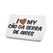 Porcelein Pin I Love my CÃ£o da Serra de Aires Dog from Portugal Lapel Badge â€“ NEONBLOND