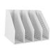 Magazine File Organiser File Organizer Holder Letters Foldable Vertical Desktop Shelf Magazine Desk Organizer Storage Bookshelf for Home D