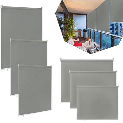 Froadp - 180x140cm Senkrechtmarkise Außenrollo Sichtschutz Rollos Reflektierende Thermofunktion