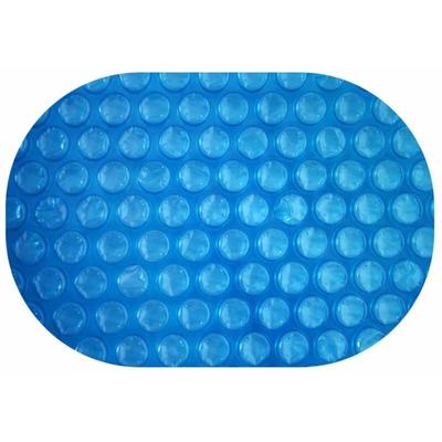 Solarplane Oval 800x400cm light-blue 300µm Erwärmung Solarfolie Isolierung Pool - blau